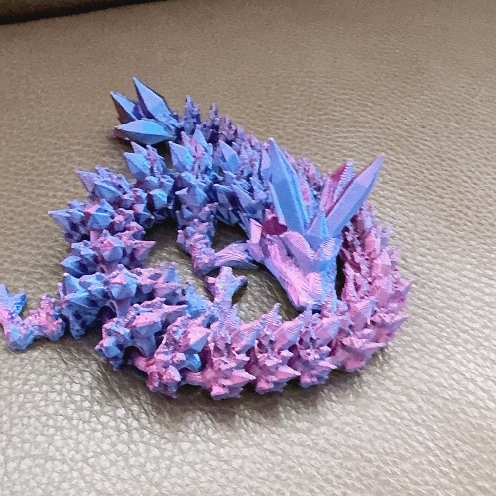 A violet dragon. 30cm and $12